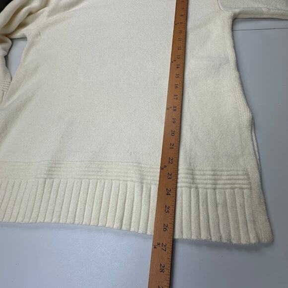 Anthropologie Sweater Womens Extra Small Cream Tunic Neutral Preppy Career Comfy - Picture 11 of 13